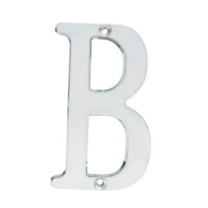 Letra B slim 4" níquel satinado Lock