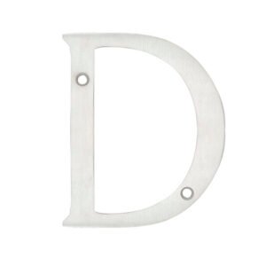 Letra D slim 4" níquel satinado Lock