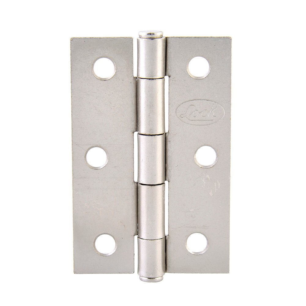 10 Pza Bisagra alargada perno remachado de acero níquel satinado 4" X 2.87" Lock