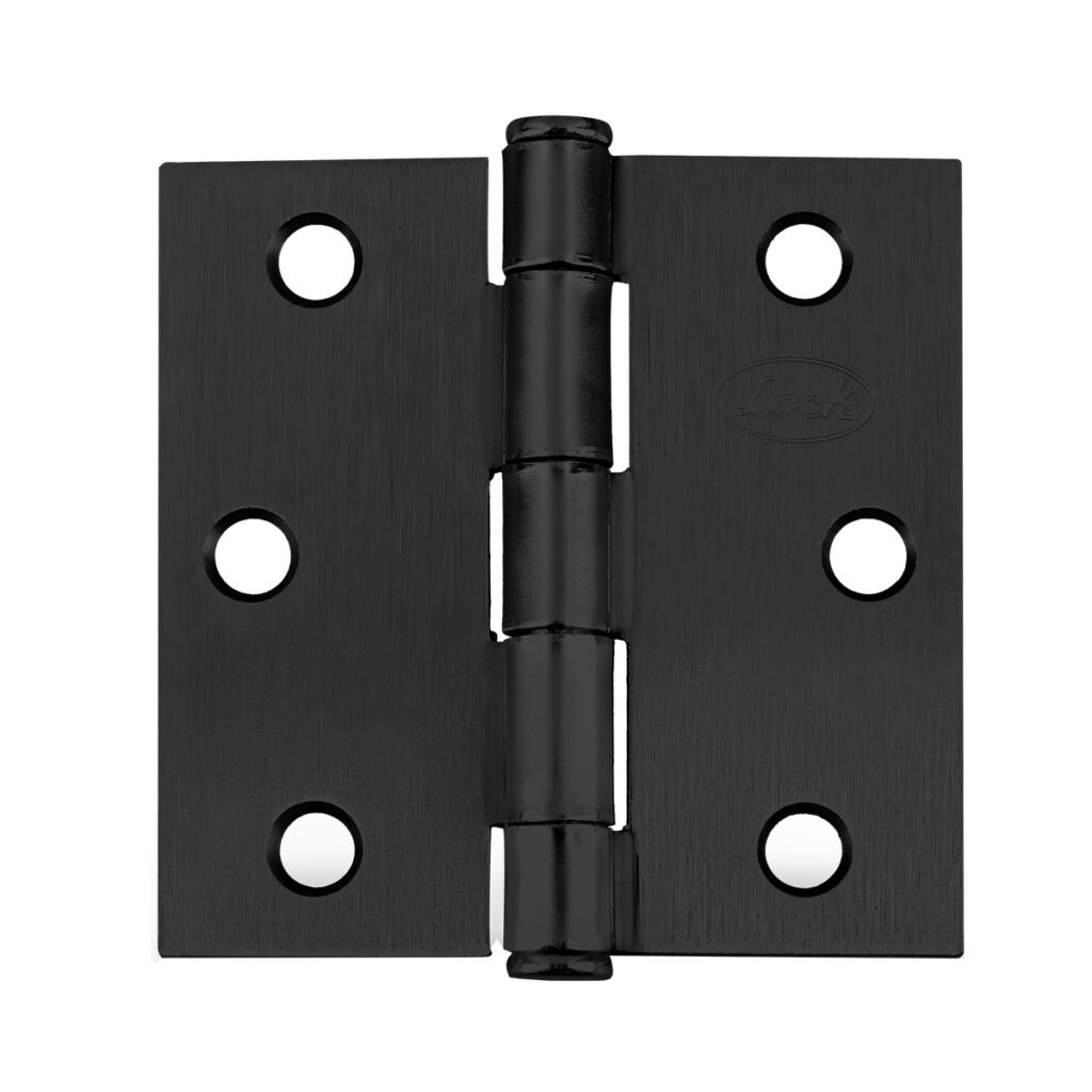 10 Pza Bisagra cuadrada perno suelto de acero negro 3" x 3" Lock