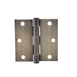 Bisagra cuadrada perno suelto de acero latón antiguo 3.5" x 3.5" Lock