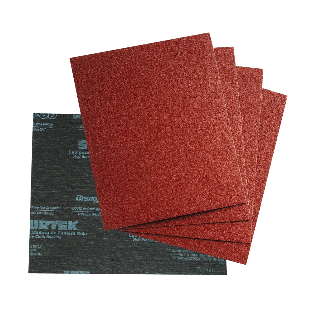 25 Pza Lija roja para esmeril, grano 120 Surtek