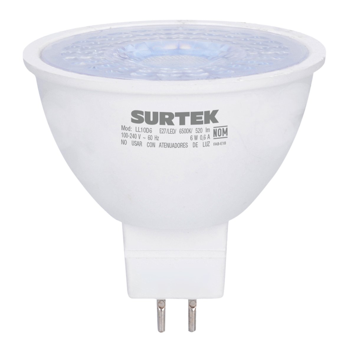 Lámpara de LED tipo GU5.3, 4 W luz de día Surtek