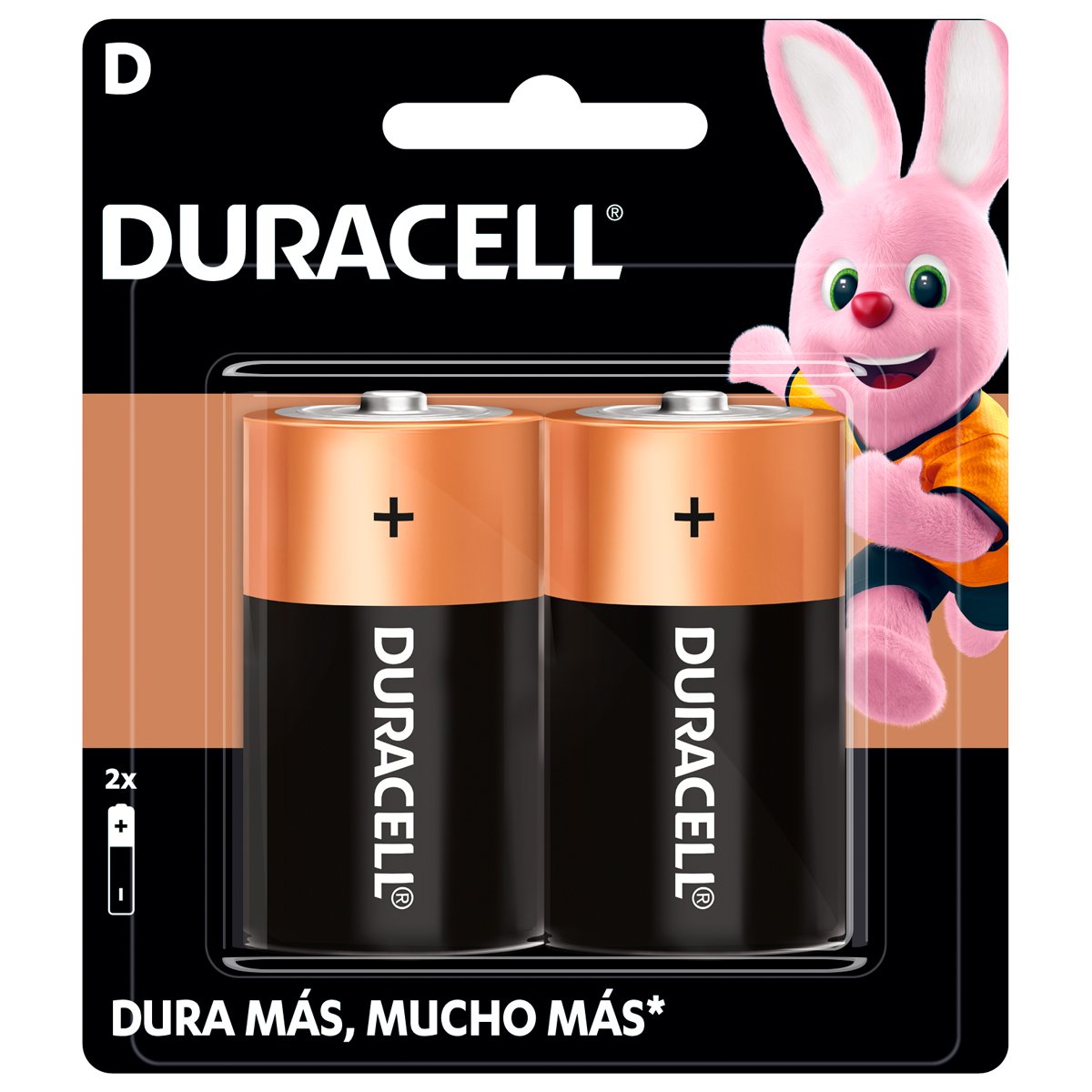 6 Pza Pila alcalina Duracell® "D", 2 piezas Surtek