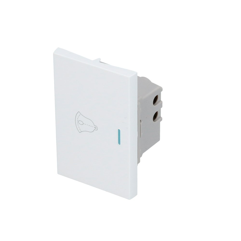 20 Pza Interruptor para timbre 1/1, línea Premium, color blanco Surtek