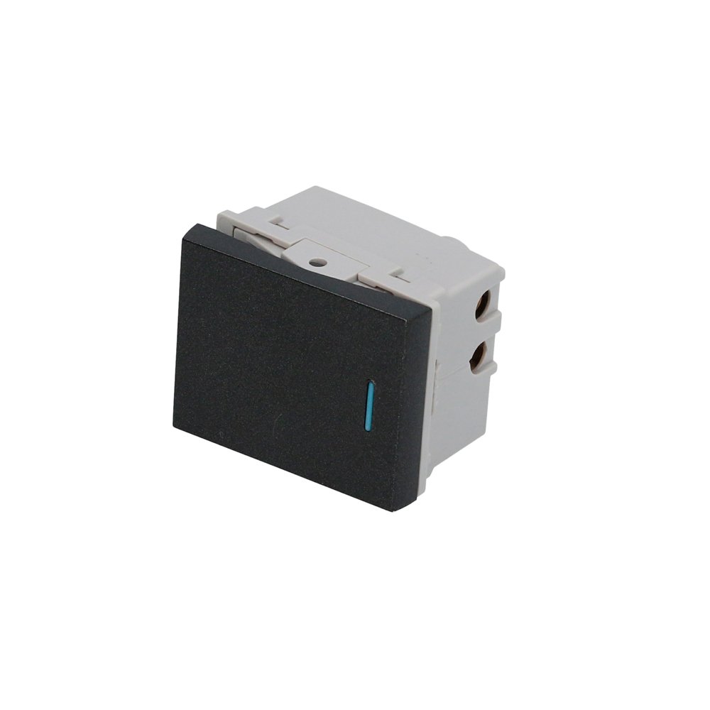 20 Pza Interruptor 3 vías 1/2, línea Premium, color negro Surtek