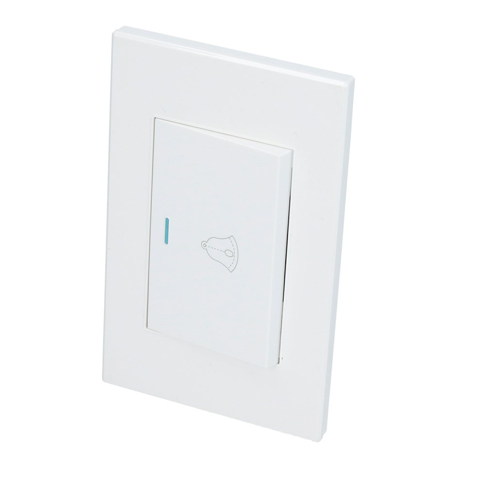 10 Pza Placa para timbre 1/1, línea Premium, color blanco Surtek