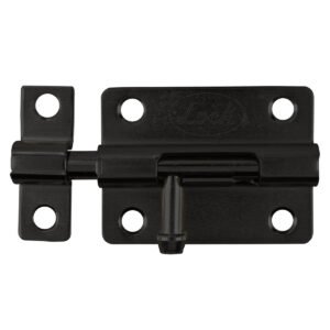 Pasador de sobreponer tipo barril acabado latón negro, 8 cm Lock