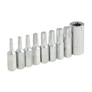 Juego de puntas Torx hexágono de 1/4", 4 piezas en blíster Surtek