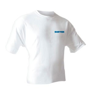 Playera cuello redondo color blanco talla M Surtek