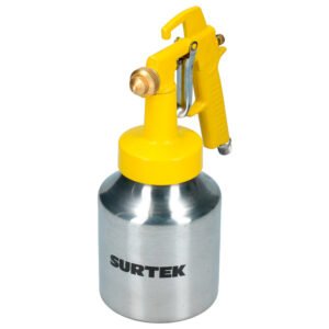 Pistola para pintar con vaso reforzado de baja presión, capacidad 1000 ml, 50 PSI Surtek