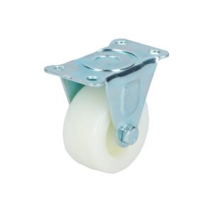 Rodaja de polipropileno blanca fija 2" Surtek