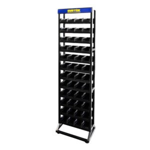 Rack de piso para tornillos, 48 gavetas plásticas Surtek