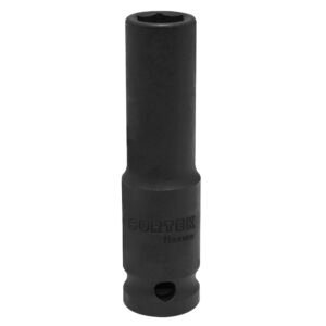 Dado de impacto largo cuadro de 1/2", 6 puntas, en pulgadas, 3/8" Surtek