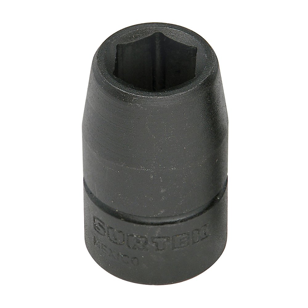 6 Pza Dado de impacto cuadro de 1/2", 6 puntas, en pulgadas, 1/2" Surtek