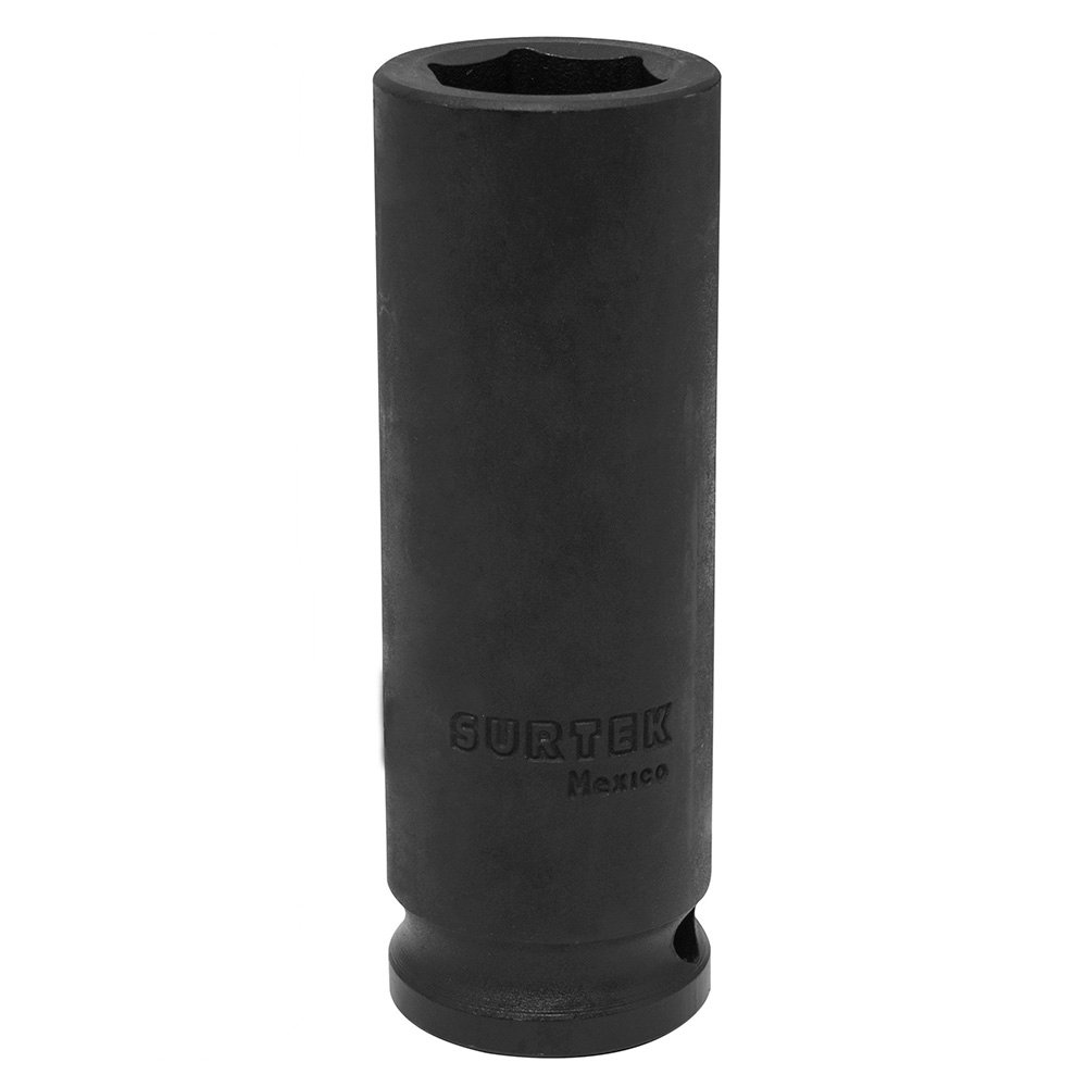 Dado de impacto largo cuadro de 1/2", 6 puntas, en pulgadas, 1-1/16" Surtek
