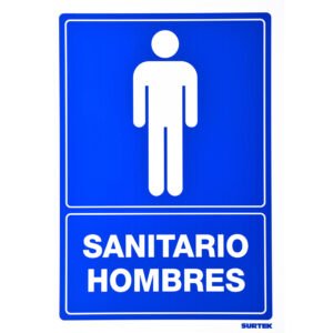 Señal "Sanitario hombres" Surtek