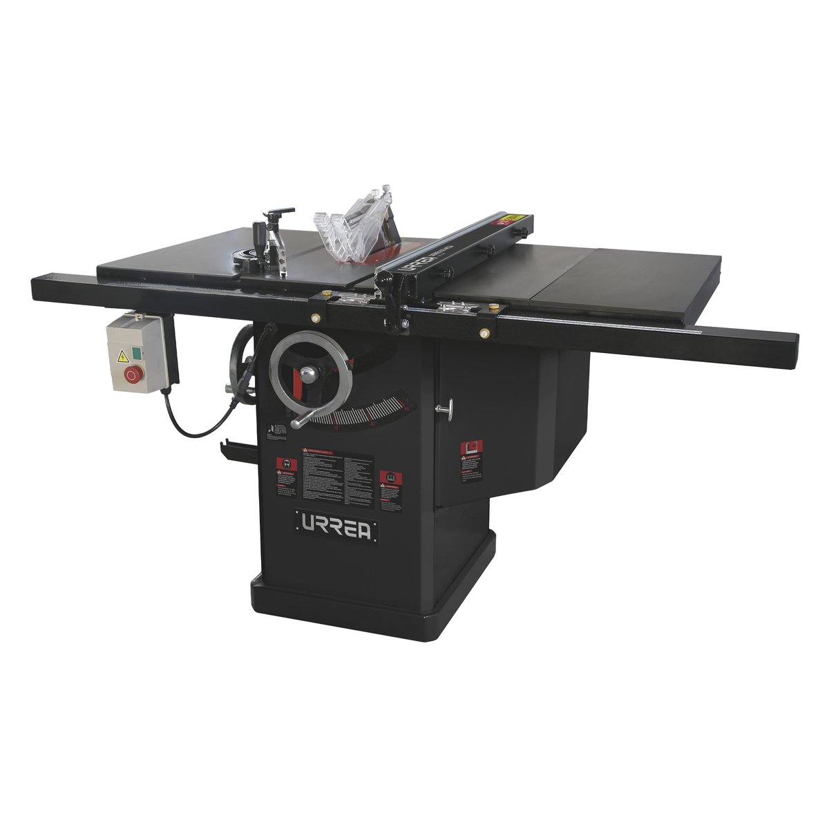 Sierra de mesa con ducto de salida para polvo 10", 3 HP, 2200 W, 220 V, 3580 RPM Urrea