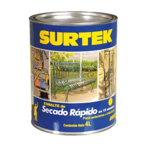 Esmalte de secado rápido 1 Lt color blanco Surtek