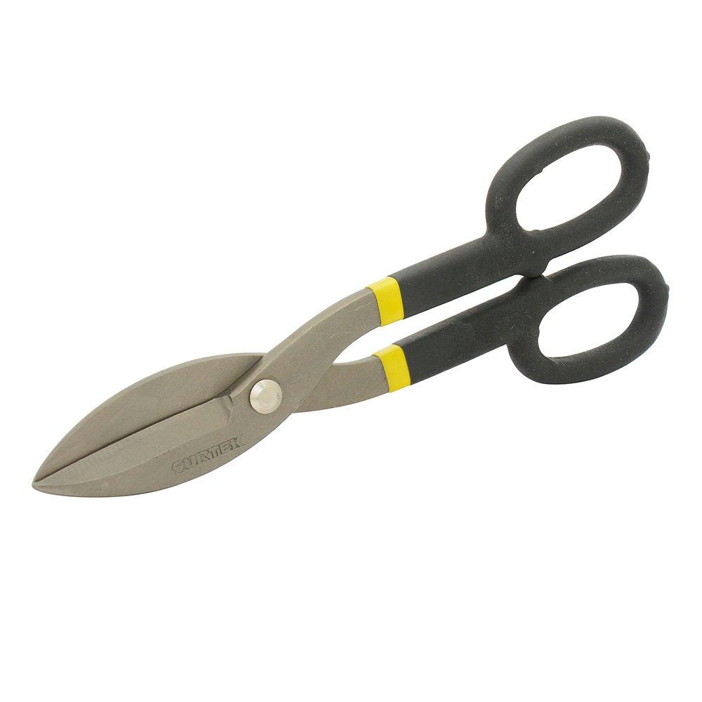 4 Pza Tijeras para hojalatero con mango rubber grip 10" Surtek