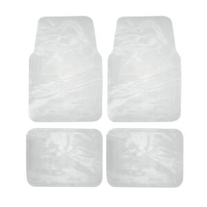 Juego de tapetes para auto, 4 piezas, color transparente Surtek