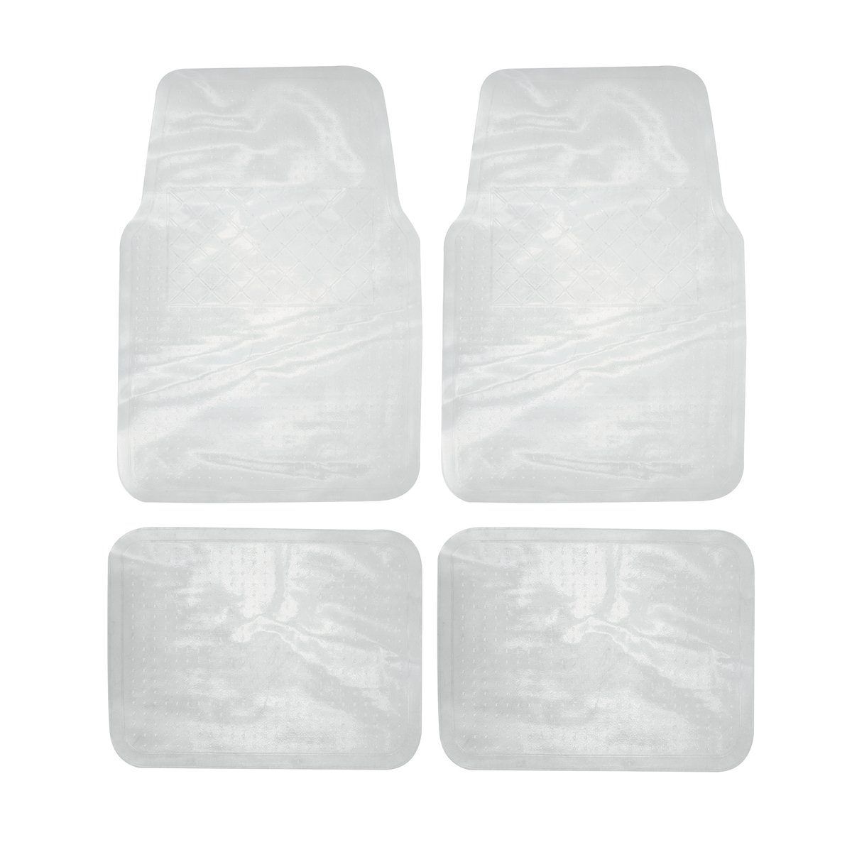 Juego de tapetes para auto, 4 piezas, color transparente Surtek