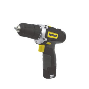 Taladro/atornillador 3/8" batería de Li-ion 12 V, 26 Nm Surtek