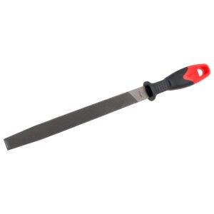 Lima plana bastarda con mango bimaterial 8" Urrea