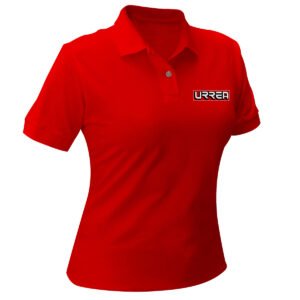 Playera tipo polo para dama color rojo talla M Urrea