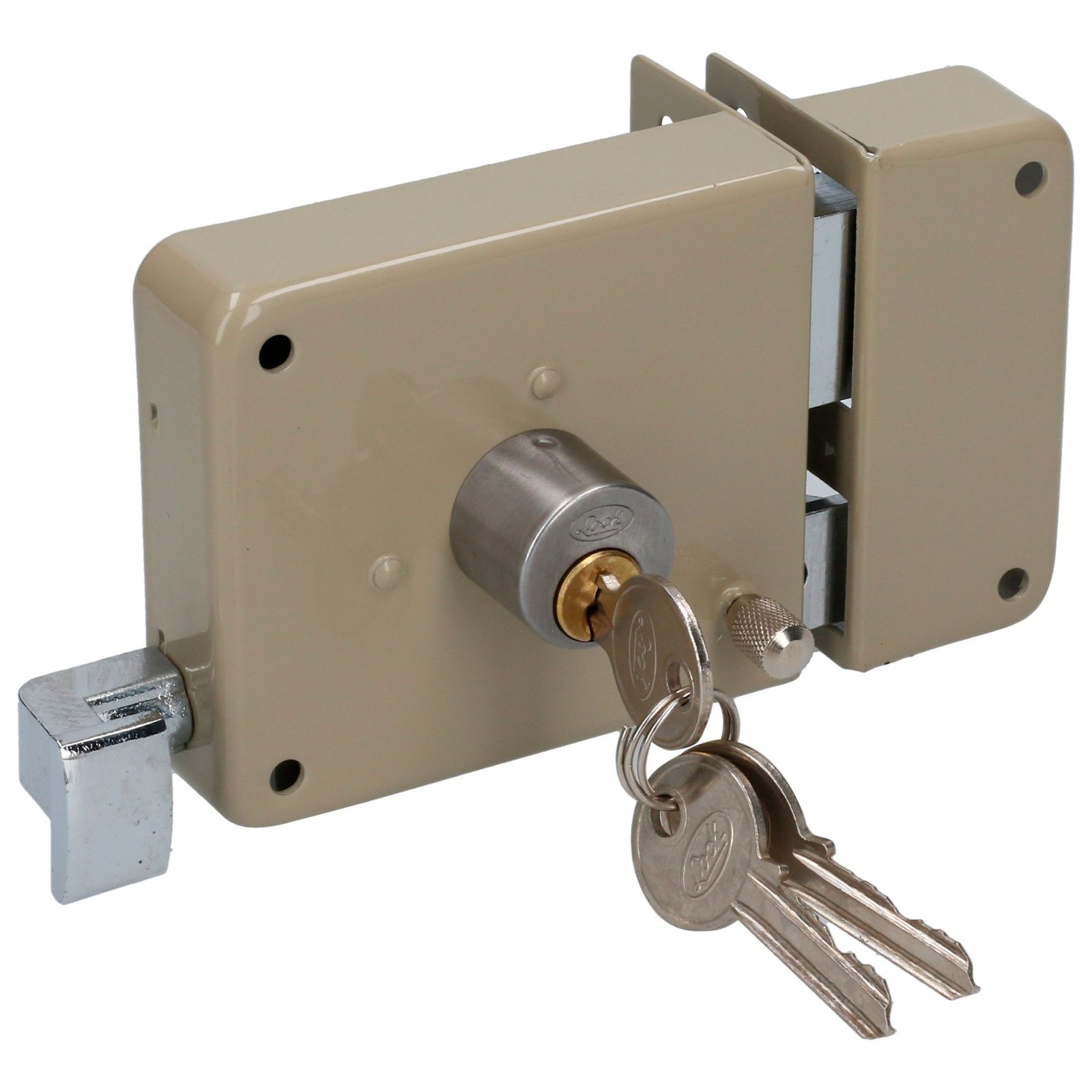 Cerradura sobreponer clásica función derecha, llave estándar, en caja Lock