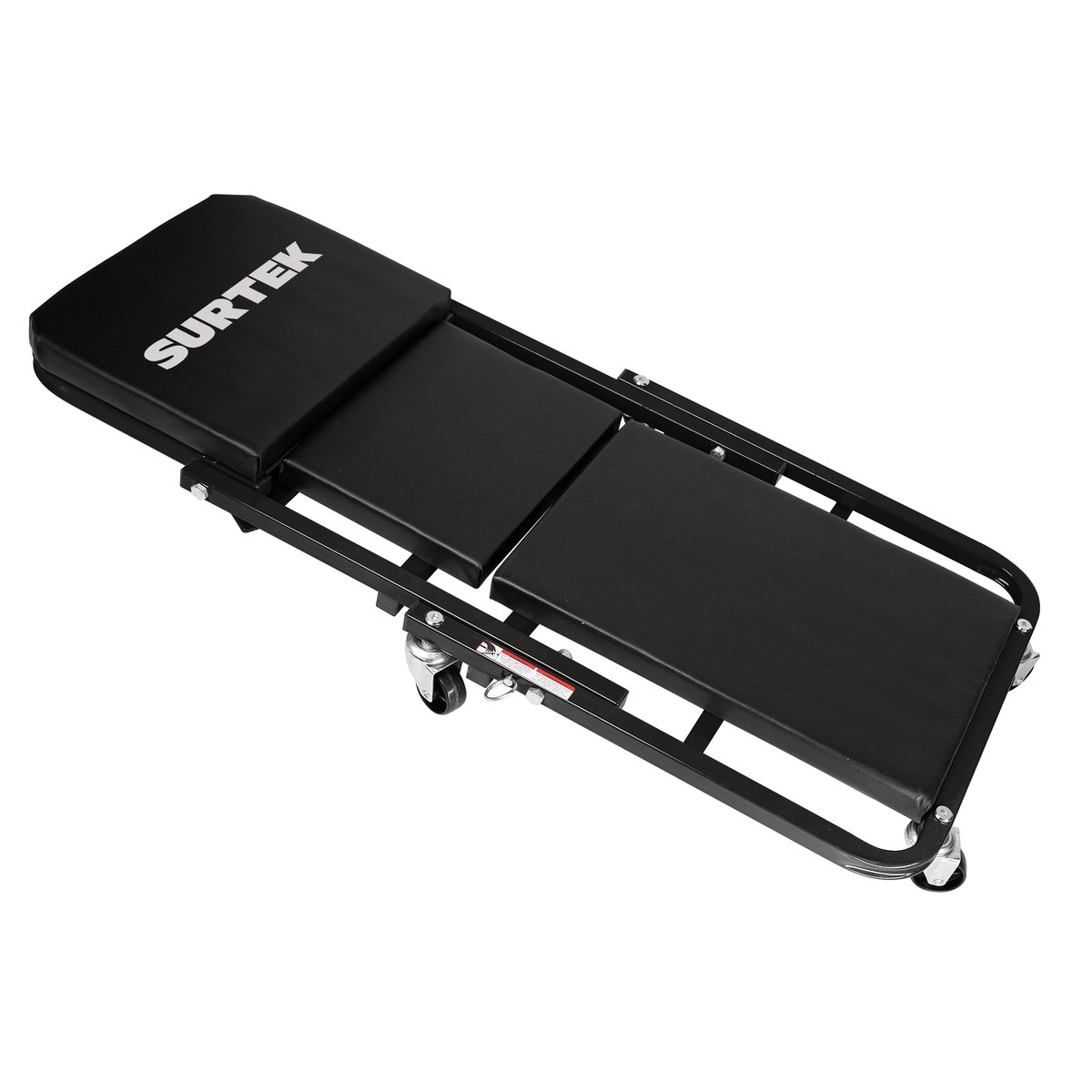 Cama-banco para mecánico ajustable acolchonada color negro, 36" Surtek
