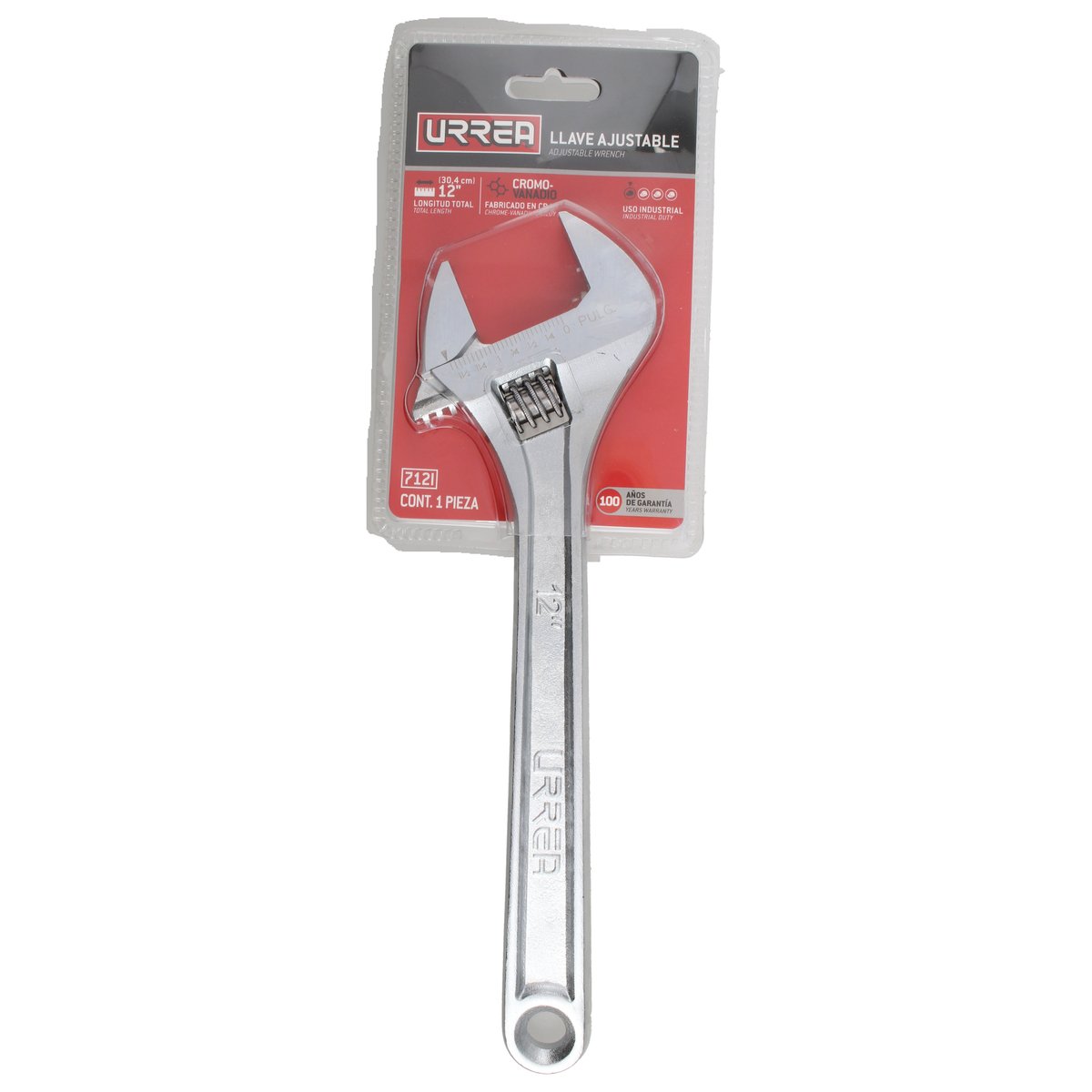 Llave ajustable cromada 6" Urrea - Image 2