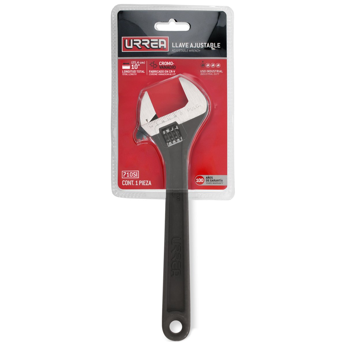 Llave ajustable fosfatizada 10" Urrea - Image 2