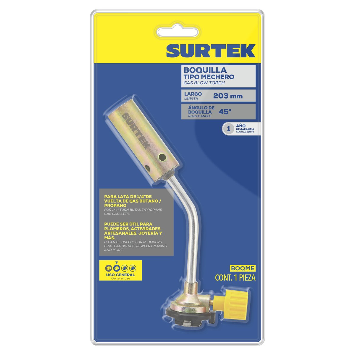 Boquilla para lata de gas tipo mecha Surtek - Image 2