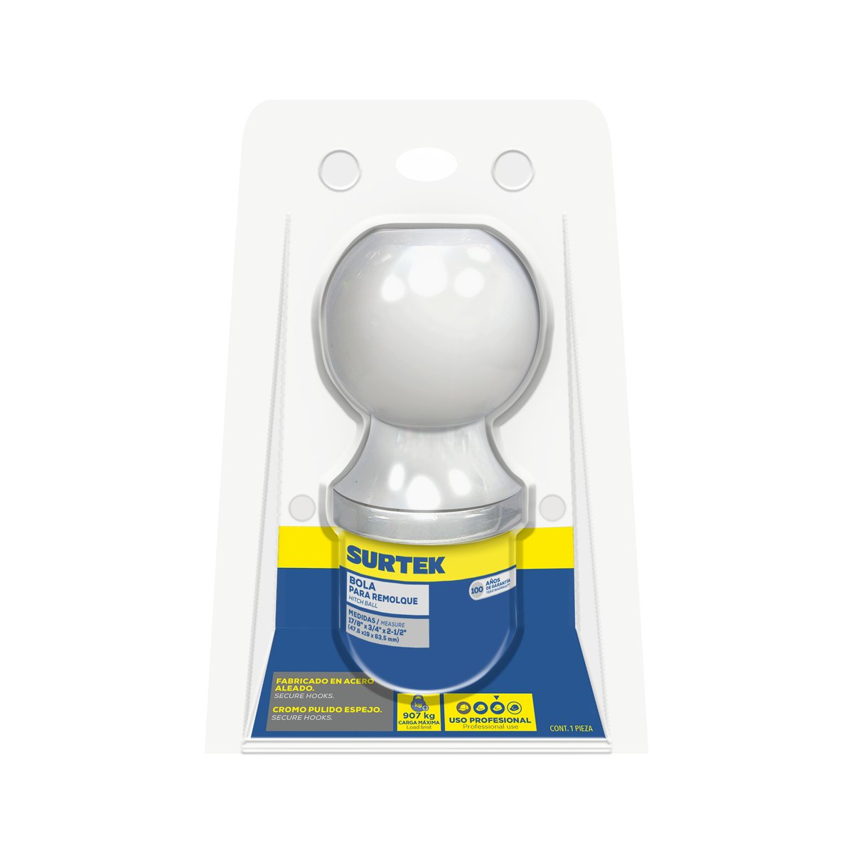 Bola de arrastre para remolque 1-7/8" x 2" Surtek - Image 2