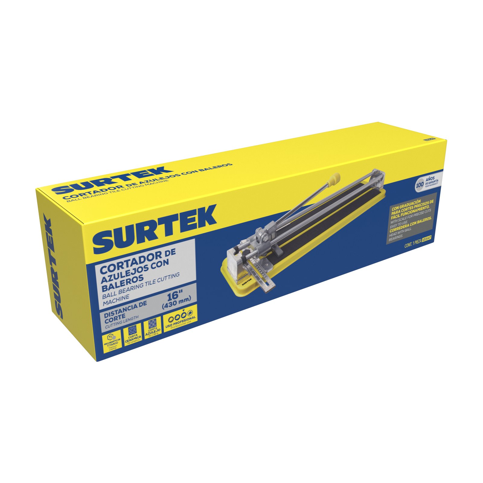 Corta azulejos con baleros 20" Surtek - Image 2