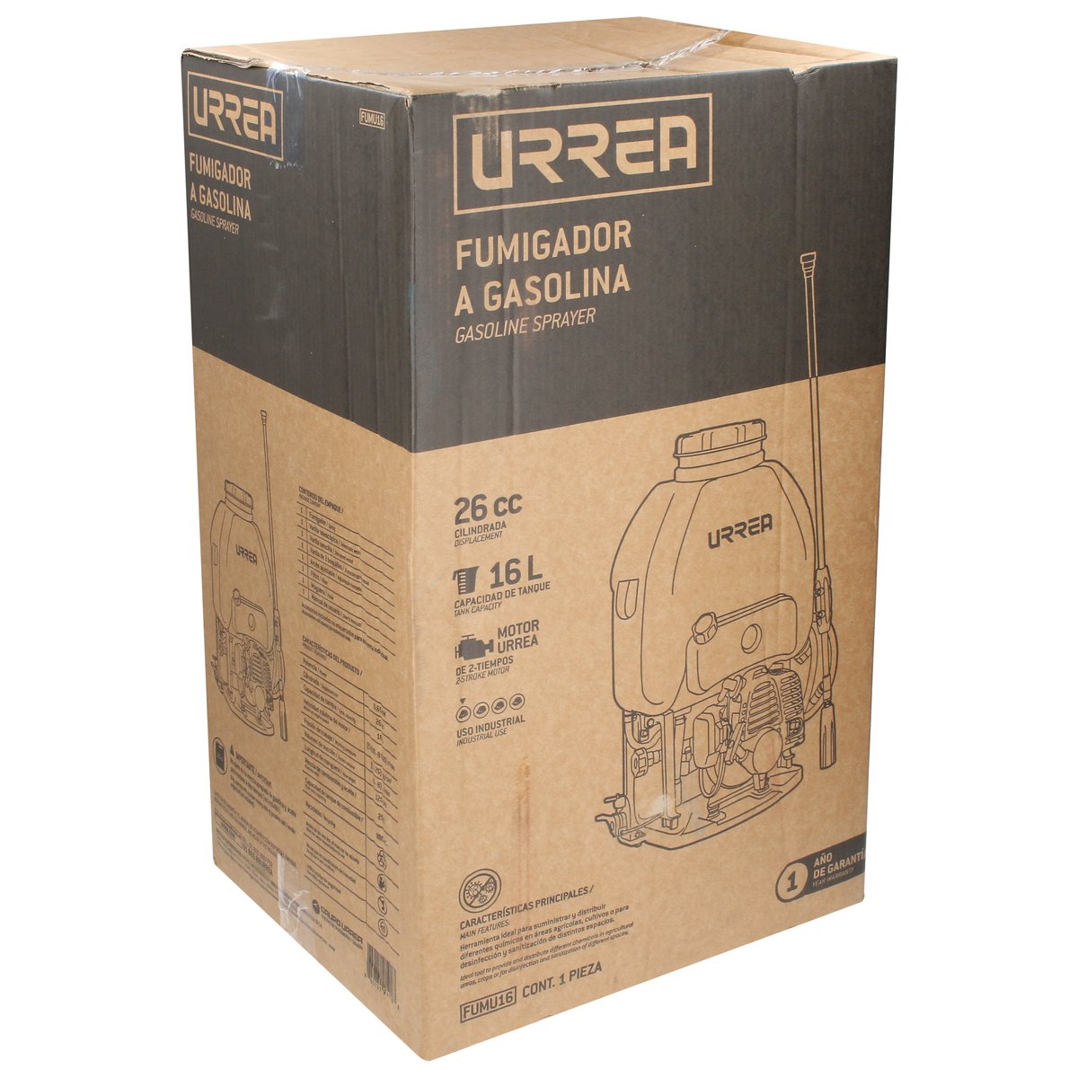Fumigador de motor de 2 tiempos 16L Urrea - Image 2