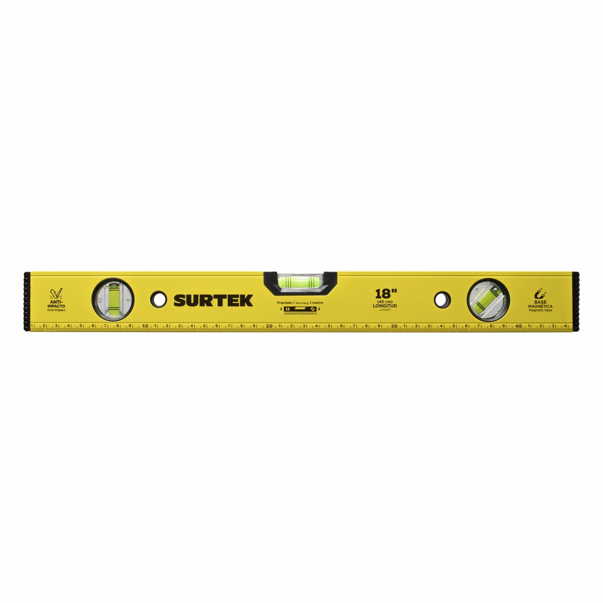 Nivel magnético de aluminio 18" Surtek - Image 2