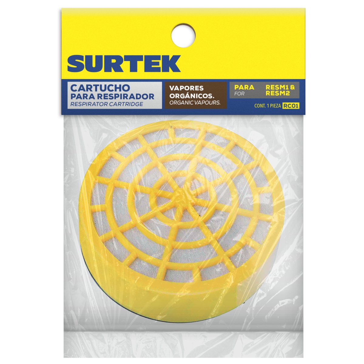 Cartucho para respirador con protección para vapores orgánicos Surtek - Image 2