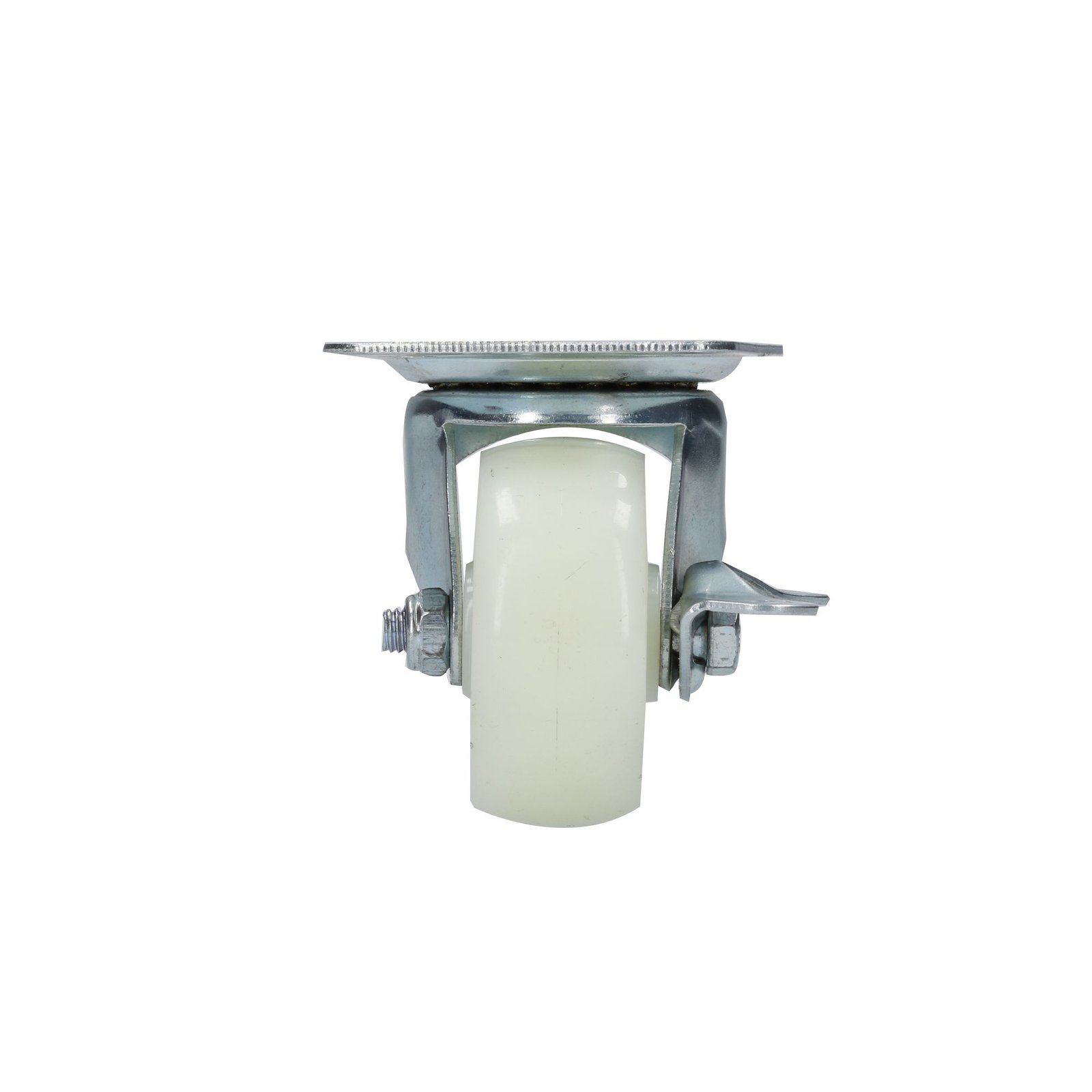 Rodaja de polipropileno blanca giratoria con freno 2-1/2" Surtek - Image 2