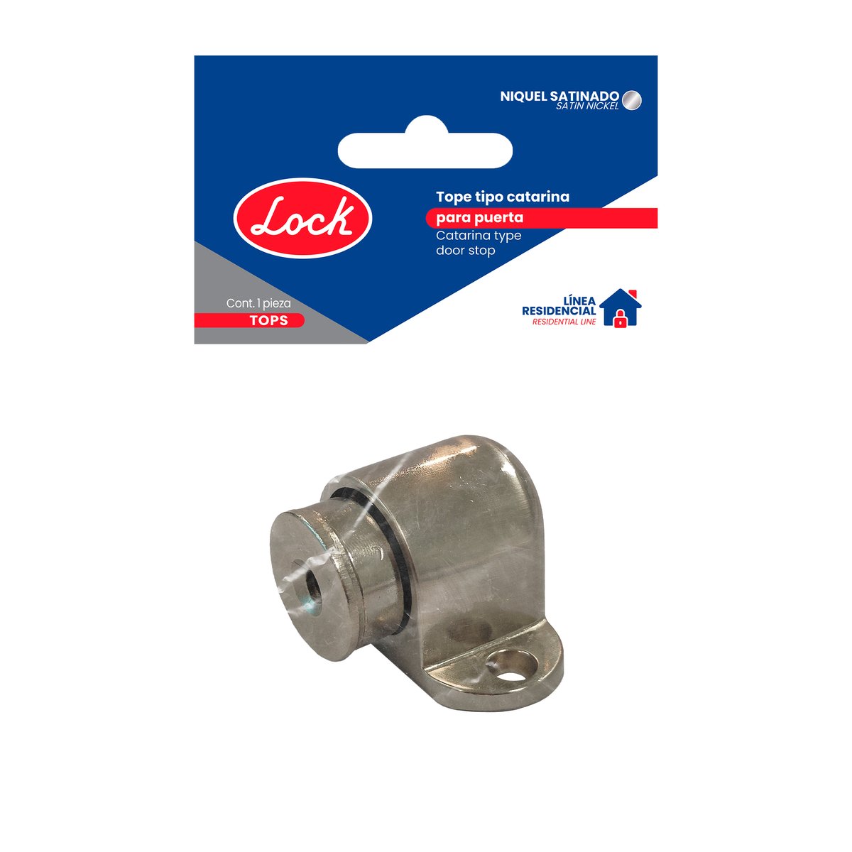 Tope magnético para puerta níquel satinado Lock - Image 2