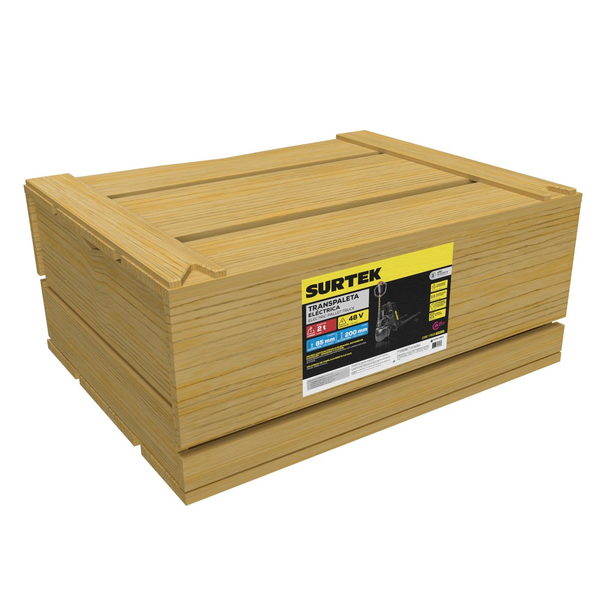 Transpaleta eléctrica, 2 ton Surtek - Image 2
