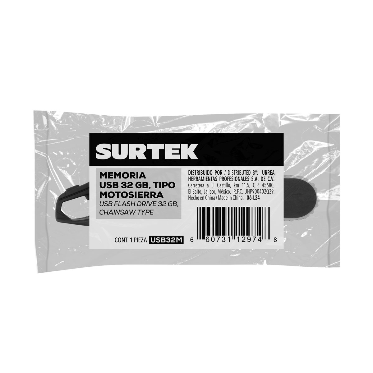 Memoria USB 32 GB tipo Motosierra Surtek - Image 2