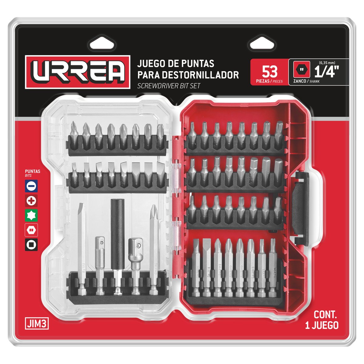 Juego de puntas de destornillador, 53 piezas Urrea - Image 2