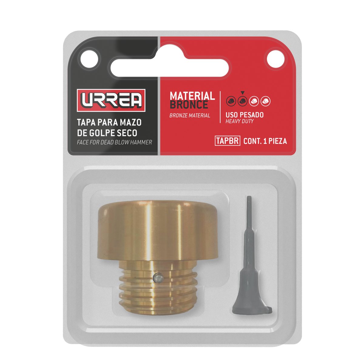 Tapa intercambiable para mazo de golpe seco, bronce Urrea - Image 2